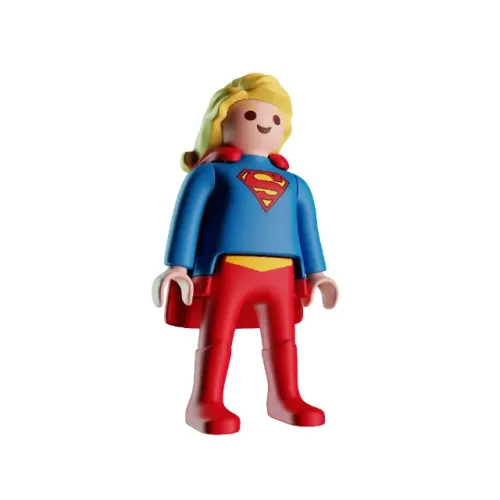 Kinder Joy DC 2025 Playmobil Supergirl Original Colecionável
