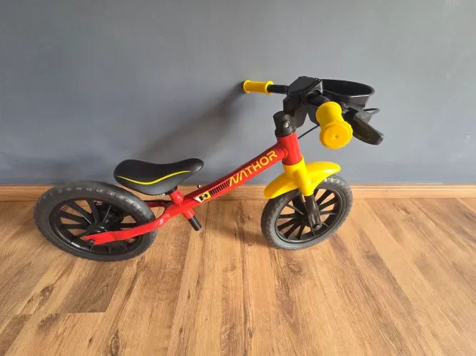 Nathor Bicicleta de Equilíbrio Balance Bike Fast Vermelha