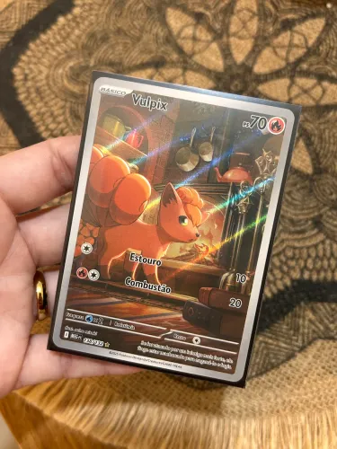 Carta Pokémon Vulpix Arte Rara