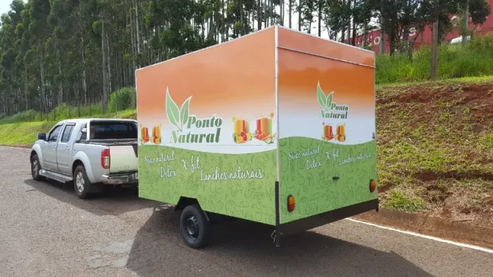 Trailer sucos naturais food