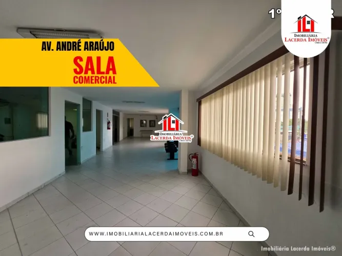 Sala Comercial na Av. Andre Araujo, 366m² Privativo, vagas de garagem, LOCAÇÃO