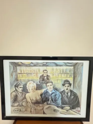 Quadro grande com vidro