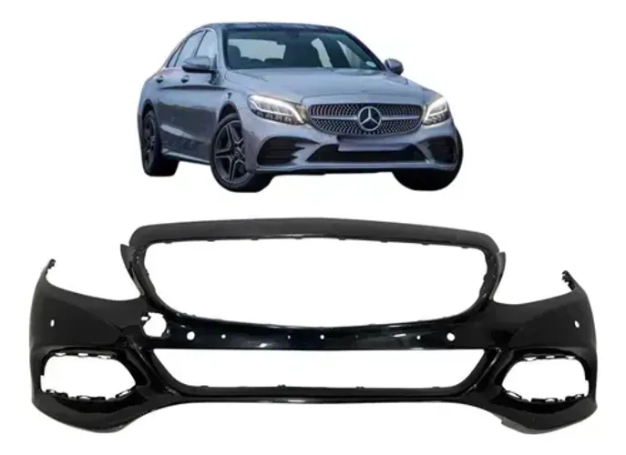 Parachoque Dianteiro Mercedes C180 C200 2015 A 2018 Preto