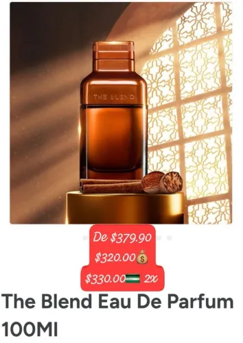Perfume The blend novo no plástico