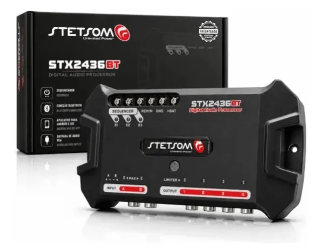 Processador Áudio Stetsom Stx 2436bt Sequenciador*