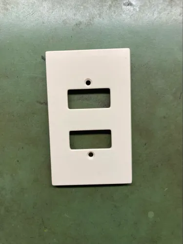 Placa espelho dois interruptores