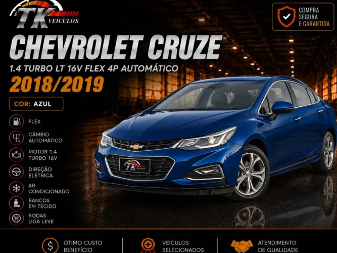 Chevrolet Cruze LT 1.4 16V Turbo Flex 4P Aut. 2019