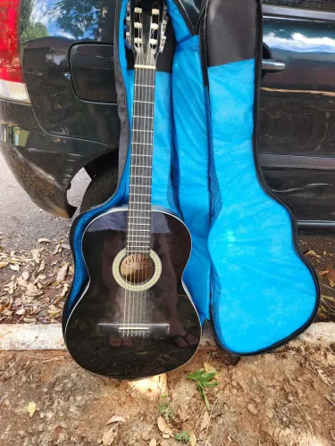 Violão Nylon Giannini Start N-14 Preto + Capa Incluso