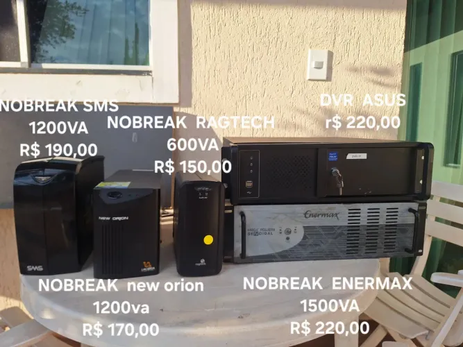 KIT 4 NOBREAK E 1 DVR