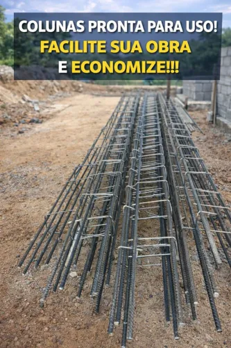 Facilite sua obra e economize - colunas prontas 5/16 peça de 3 metros R$39,90