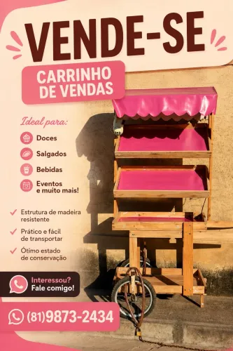 carrinho de doces, laços e outros