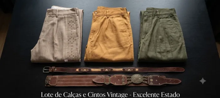 Calças, cinta e guayaca gaucha