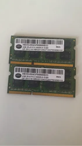 Par de memória 4 gb Ddr3 total 8 gb frequência 10600