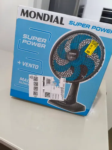 VENTILADOR MONDIAL SUPER POWER VSP 30CM NOVO NA CAIXA, NÃO CHEGOU NEM A SER MONTADO