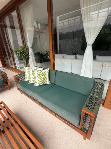 Conjunto sofá área externa