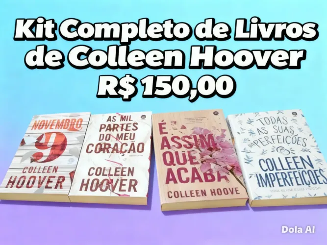 ? KIT 4 LIVROS DA COLLEEN HOOVER - R$150! PERFEITO ESTADO! ?