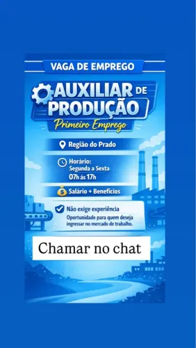 Primeiro emprego Vaga Masculina 