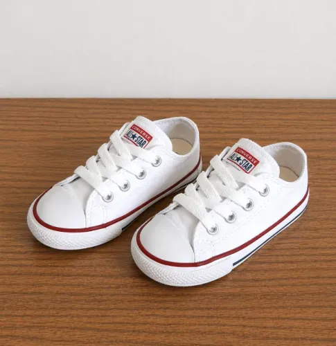 Tênis Infantil Converse All Star Branco Original Tam 21