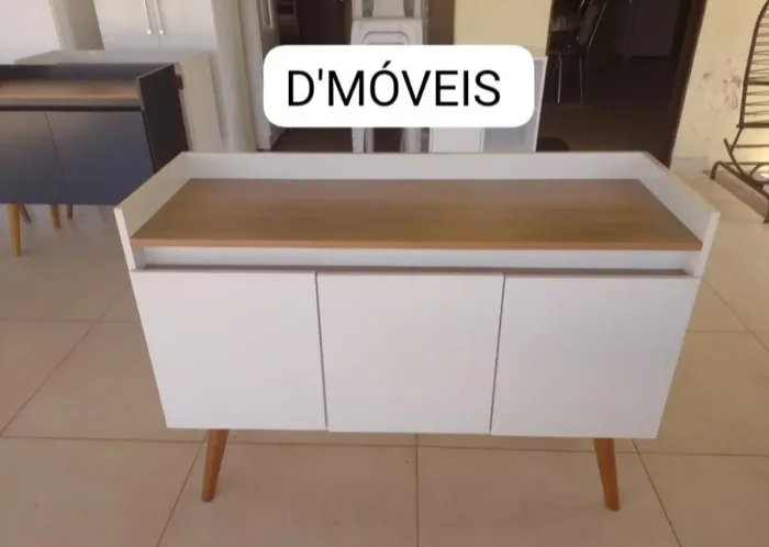 Buffet Retrô com pés palito de 3 portas novos montados já!!!