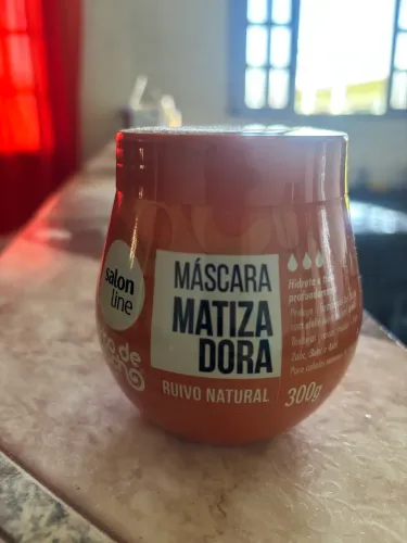 Máscara Matizadora #todecacho Ruivo Natural 300g, Banho de Brilho Kamaleão Color Corujinha