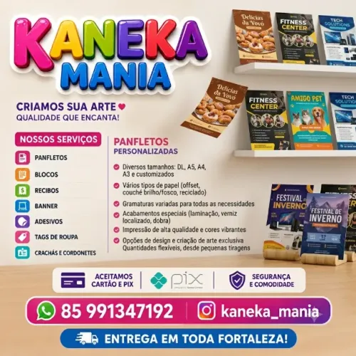 Panfletos em geral com arte gratis