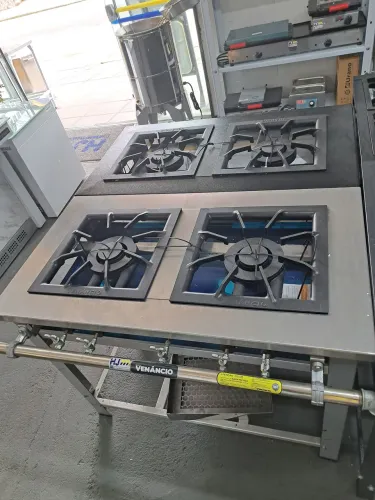 Ac Fogão 2 bocas 40x40 Venâncio 2 queimadores duplos