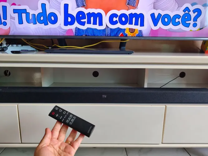 SOUND BAR SAMSUNG ACEITO CARTÃO ATÉ 12X