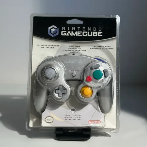Controle Nintendo GameCube Platinum Prata Original Blister Lacrado 