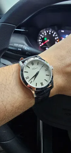 Relógio Chameri GS03 Quartzo 37mm Movimento Seiko VH31 Vidro de Safira