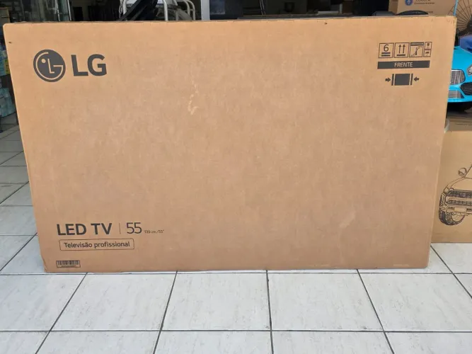LG Smart TV 55" 55AU801C0SA UHD 4K ThinQ AI HDR10 AI Sound Compatível com Alexa
