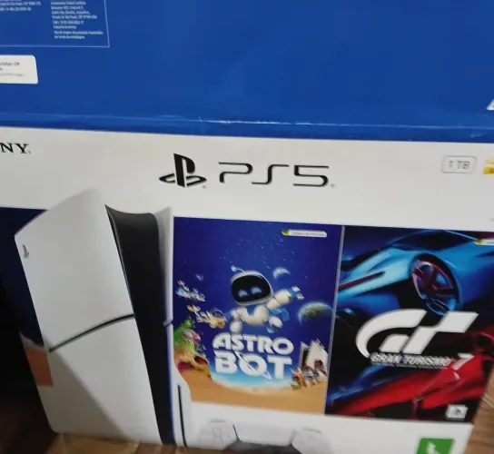 Ps5 slim com leitor de disco 30 jogos 1 Terabite parcelo até 12 x estudo troca com volta