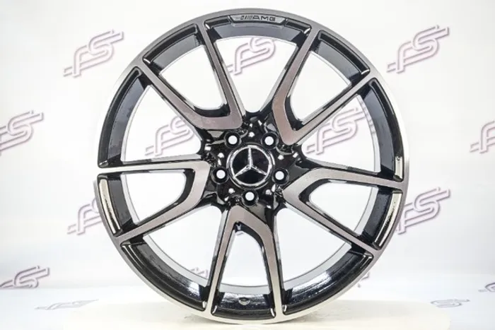 Rodas Mercedes C-43 AMG Preto Diamantado 5x112 - 20x8,5 Aro 20 tala 8,5