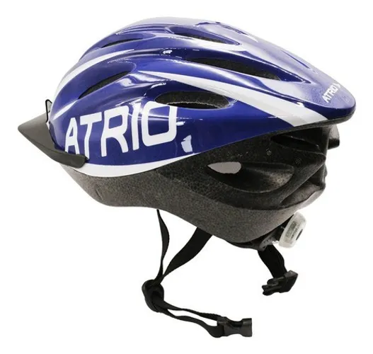Capacete Bike Ciclista Com led Atrio Azul M54-58