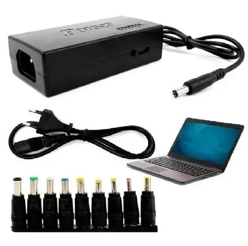 Fonte Carregador Universal Para Monitores / Notebook Positivo Dell Hp Samsung com 8 Pinos