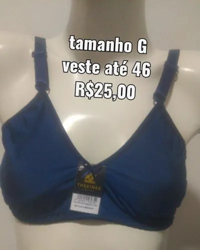 Sutiã de sustentação reforçado tamanhos GG ,G ,M e P