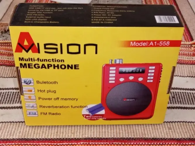 Atenção Vendedores ambulantes - Megafone e caixa de som portátil aumente sua voz