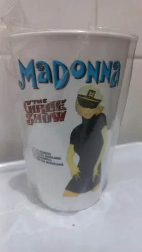 Copo Promocional "MADONNA THE GIRLIE SHOW" ORIGINAL DA ÉPOCA.