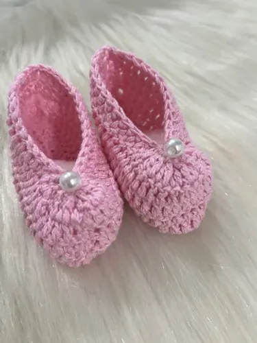 Sapatinho de bebê em crochê