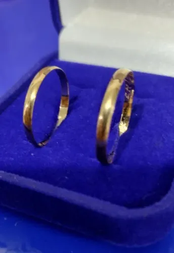 Alianças Ouro 18 Kilates 1.80 Gramas 2.5 mm Maciça