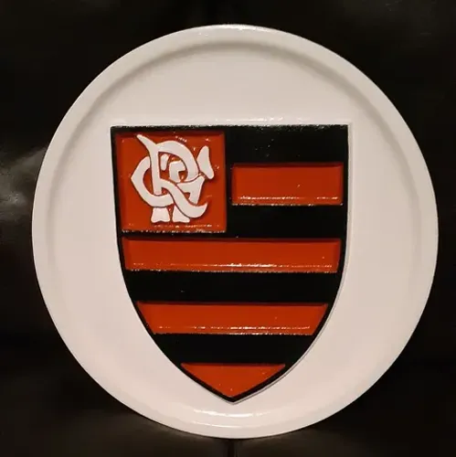 Placa Flamengo em Gesso 