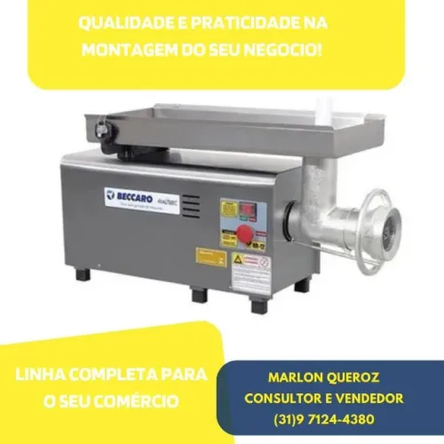 Moedor de Carne Beccaro Boca 22 Inox