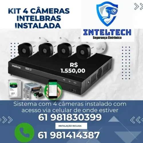 kit de câmeras intelbras