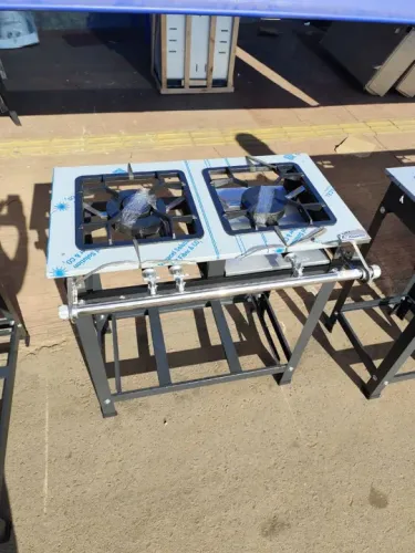 Fogão industrial 2 bocas com tampo inox NOVO 