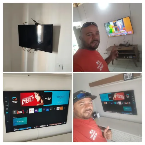 Instalamos sua tv na parede ou no painel 