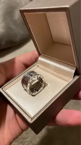 Anel Bvgari Original Ouro Branco