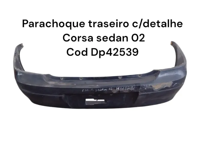 Parachoque Traseiro C/detalhe Corsa Sedan 02 Cod Dp42539