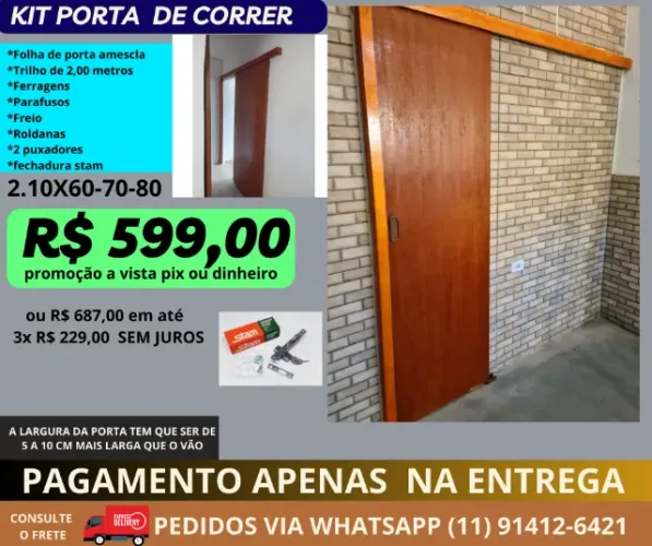 porta de correr - modelo tp5l