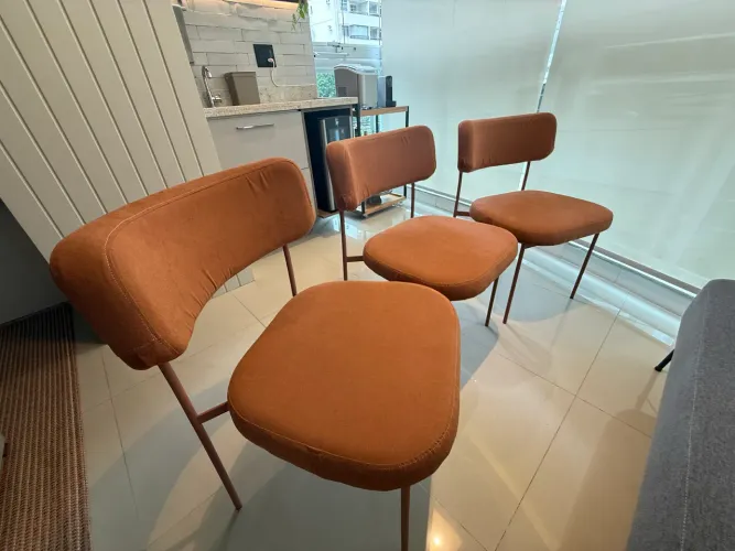 CADEIRAS SLIM Bouclé terracota
