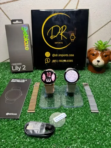 Lançamento 2025 zeblaze lily 2  feminino smartwatch 1.2 "hd amoled pulseira de brinde 18mm