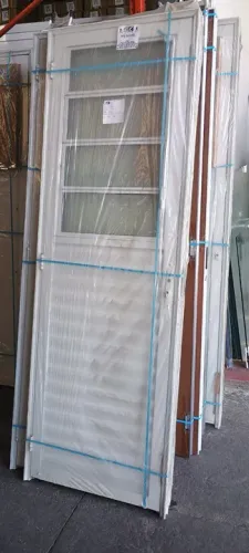 Porta Aluminio branco social 2.10x0,80 - cod 588 - frete a/c
